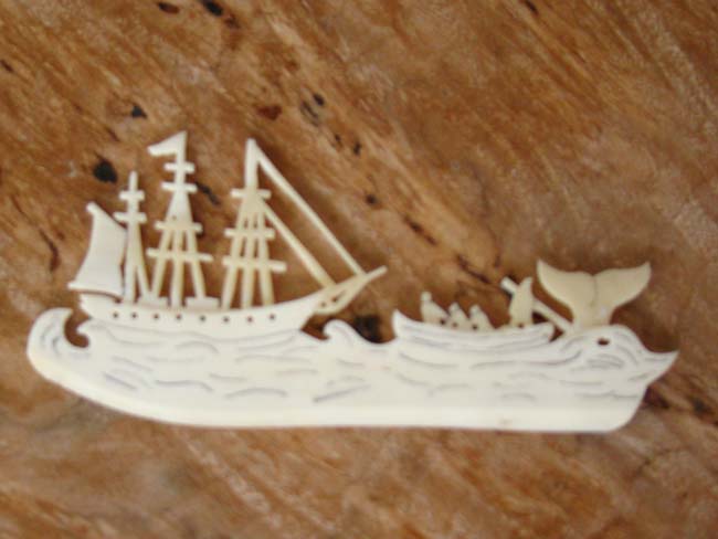 A beautiful Whalebone "Whalers' Basket" made by acclaimed Cape Cod artist Ken Campbell — image 4